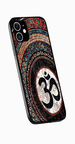 Oum Design Metal Mobile Case for iPhone 12 Mini  (Design No -15)