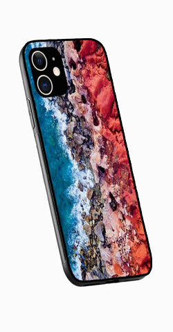 Sea Shore Metal Mobile Case for iPhone 12 Mini  (Design No -18)