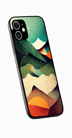 MultiColor Pattern Metal Mobile Case for iPhone 11  (Design No -43)