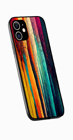 Modern Art Colorful Metal Mobile Case for iPhone 11  (Design No -47)