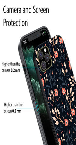 Floral Pattern Metal Mobile Case for iPhone 14 Pro