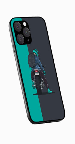 Bike Lover Metal Mobile Case for iPhone 14 Pro  (Design No -05)