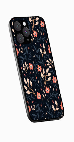 Floral Pattern Metal Mobile Case for iPhone 12 Pro Max  (Design No -10)