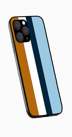 MultiColor Pattern Metal Mobile Case for iPhone 12 Pro  (Design No -17)