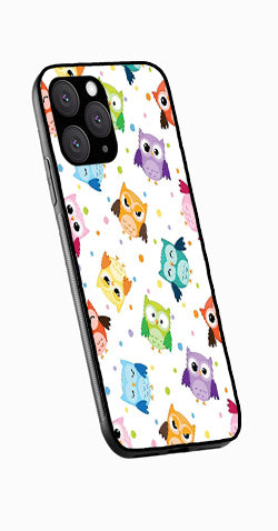 Owls Pattern Metal Mobile Case for iPhone 13 Pro  (Design No -20)