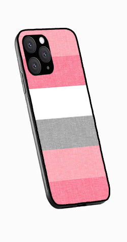 Pink Pattern Metal Mobile Case for iPhone 13 Pro  (Design No -23)