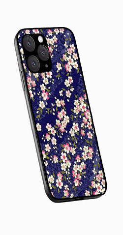 Flower Design Metal Mobile Case for iPhone 13 Pro  (Design No -25)