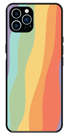Muted Rainbow Metal Mobile Case for iPhone 14 Pro Max
