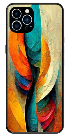 Modern Art Metal Mobile Case for iPhone 12 Pro