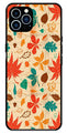 Leafs Design Metal Mobile Case for iPhone 13 Pro