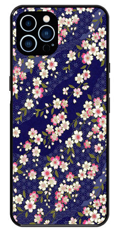 Flower Design Metal Mobile Case for iPhone 14 Pro Max