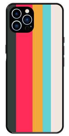 Muted Rainbow Metal Mobile Case for iPhone 12 Pro