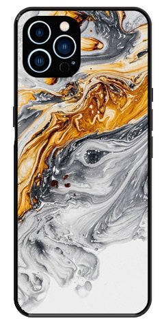 Marble Pattern Metal Mobile Case for iPhone 12 Pro Max