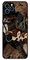 Coffee Pattern Metal Mobile Case for iPhone 12 Pro Max