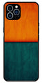 Orange Green Pattern Metal Mobile Case for iPhone 13 Pro Max