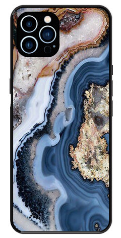 Marble Design Metal Mobile Case for iPhone 14 Pro