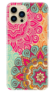 Rangoli art Mobile Back Case for iPhone 13 Pro (Design - 6)