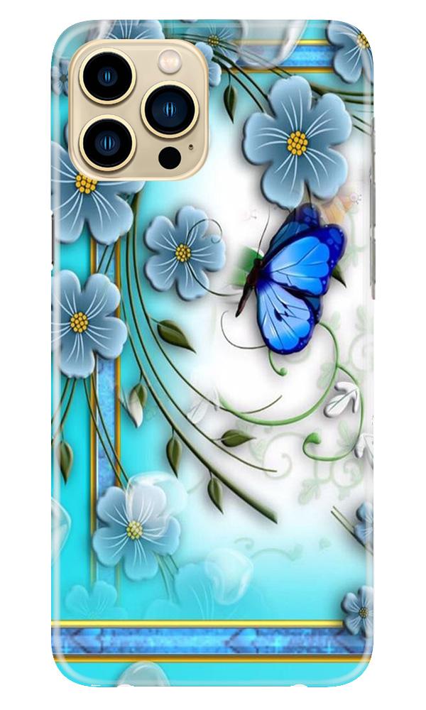 Blue Butterfly Case for iPhone 13 Pro
