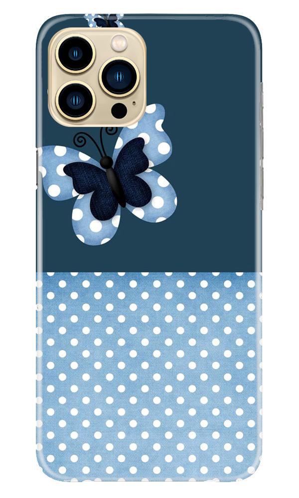 White dots Butterfly Case for iPhone 13 Pro Max