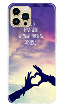 Fall in love Mobile Back Case for iPhone 13 Pro Max (Design - 50)