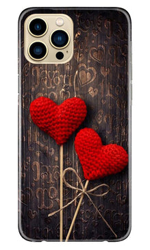 Red Hearts Mobile Back Case for iPhone 13 Pro Max (Design - 80)