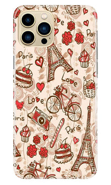 Love Paris Mobile Back Case for iPhone 13 Pro Max  (Design - 103)