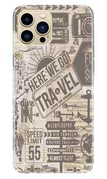 Travel Mobile Back Case for iPhone 13 Pro Max  (Design - 104)