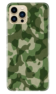 Army Camouflage Mobile Back Case for iPhone 13 Pro  (Design - 106)