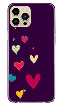 Purple Background Mobile Back Case for iPhone 13 Pro Max  (Design - 107)