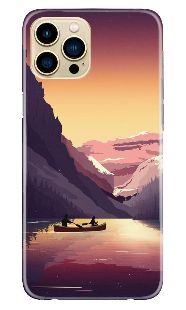 Mountains Boat Case for iPhone 13 Pro Max (Design - 181)