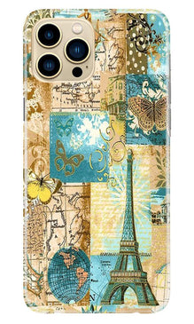 Travel Eiffel Tower Mobile Back Case for iPhone 13 Pro Max (Design - 206)