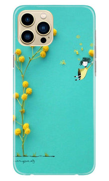 Flowers Girl Mobile Back Case for iPhone 13 Pro Max (Design - 216)