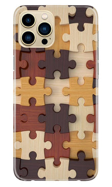 Puzzle Pattern Mobile Back Case for iPhone 13 Pro Max (Design - 217)
