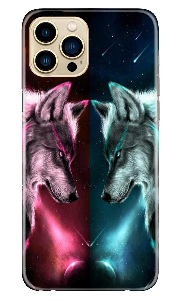 Wolf fight Case for iPhone 13 Pro (Design No. 221)