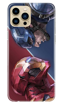 Ironman Captain America Mobile Back Case for iPhone 13 Pro Max (Design - 245)