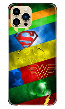 Superheros Logo Mobile Back Case for iPhone 13 Pro Max (Design - 251)