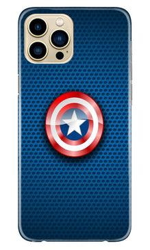 Captain America Shield Mobile Back Case for iPhone 13 Pro Max (Design - 253)