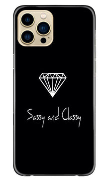 Sassy and Classy Mobile Back Case for iPhone 13 Pro (Design - 264)