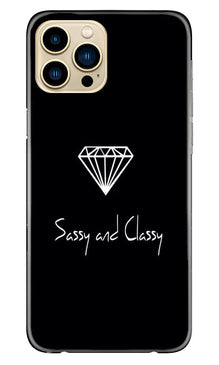 Sassy and Classy Mobile Back Case for iPhone 13 Pro Max (Design - 264)