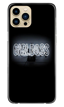 Girl Boss Black Mobile Back Case for iPhone 13 Pro Max (Design - 268)