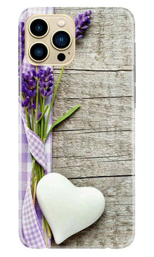 White Heart Mobile Back Case for iPhone 13 Pro Max (Design - 298)