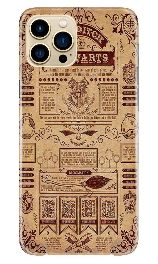 Hogwarts Mobile Back Case for iPhone 13 Pro (Design - 304)