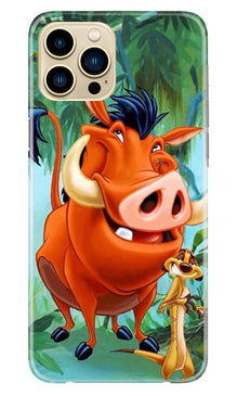 Timon and Pumbaa Mobile Back Case for iPhone 13 Pro Max (Design - 305)