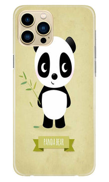 Panda Bear Mobile Back Case for iPhone 13 Pro (Design - 317)