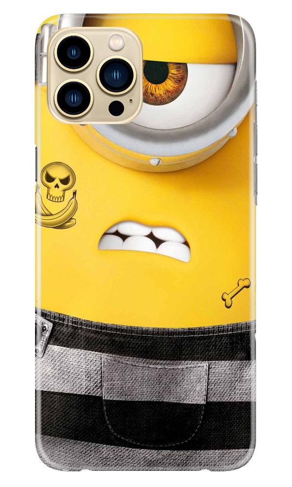 Minion Mobile Back Case for iPhone 13 Pro Max (Design - 324)