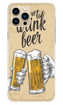 Drink Beer Mobile Back Case for iPhone 13 Pro (Design - 328)