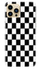 Black White Boxes Mobile Back Case for iPhone 13 Pro Max (Design - 372)