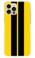 Black Yellow Pattern Mobile Back Case for iPhone 13 Pro Max (Design - 377)