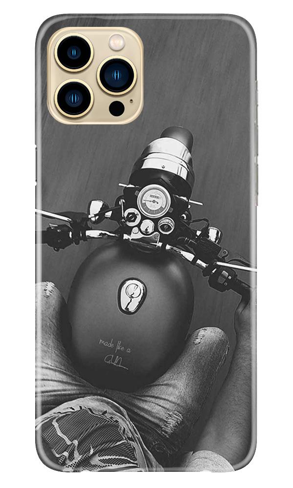 Royal Enfield Mobile Back Case for iPhone 13 Pro Max (Design - 382)