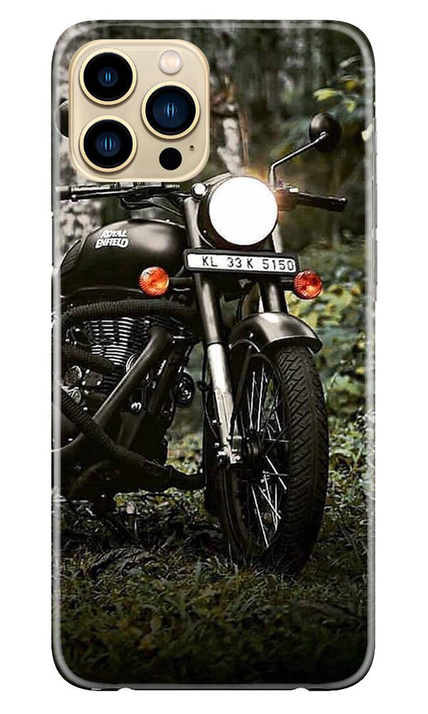 Royal Enfield Mobile Back Case for iPhone 13 Pro (Design - 384)
